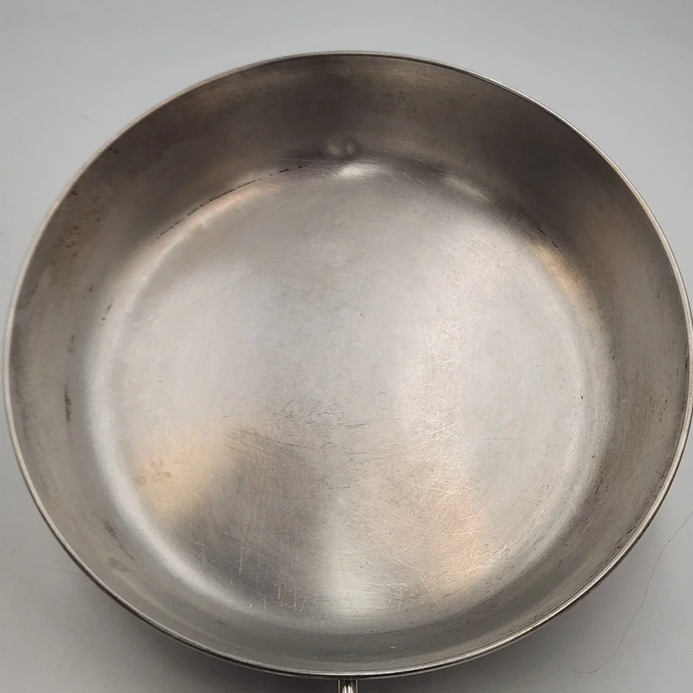 Vintage Revere Ware Fry Pan 9 Inch Copper Stainless Steel Skillet Clinton IL USA
